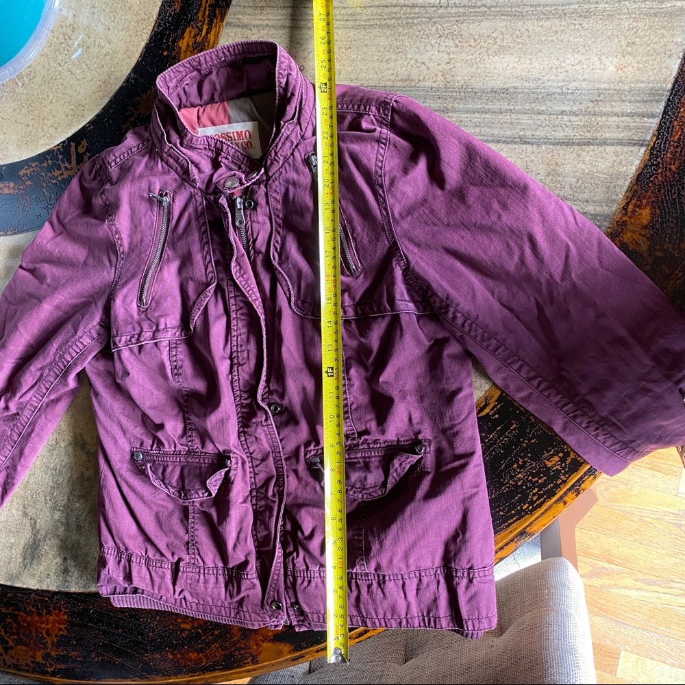 Mossimo Supply Co. Wine Utility Bomber Size L - Picture 7 of 8